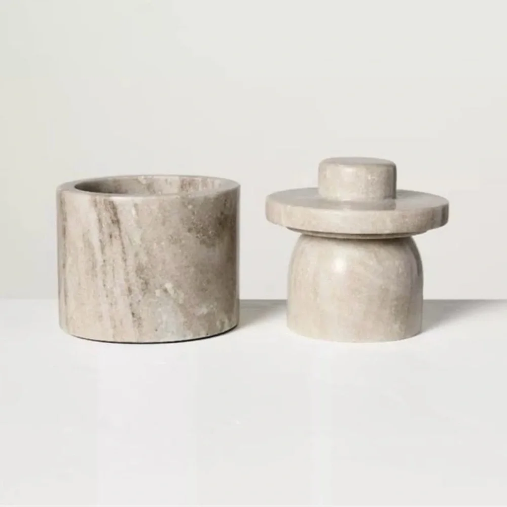 Hearth & Hand Magnolia Marble Butter Keeper Warm Gray Grey 2024 Target NEW
